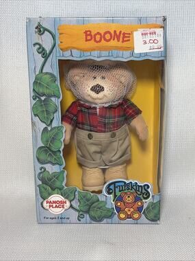 New in Box Vintage 1986 Furskins 5-inch Teddy Bear Toy Boone Beekeeper